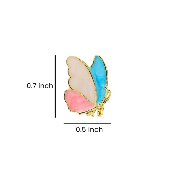 Charming Butterfly Stud Earrings – Colorful Enamel Design for Women & Girls